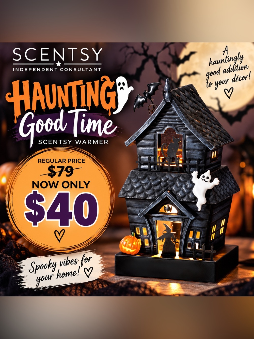 NIB Haunting Good Time Scentsy Warmer